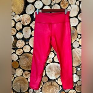 Zyia Red Metallic leggings